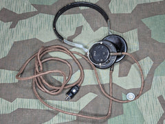 Dfh.a. 41 German Military Radio Headset WORKING