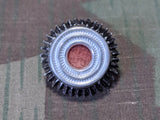 Original WWII German Wehrmacht Officers Visor Tri-Color Hat Cockade Aluminum