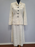 Navy WAVES White Uniform Jacket & Skirt <br> (B-38" W-26" H-38")