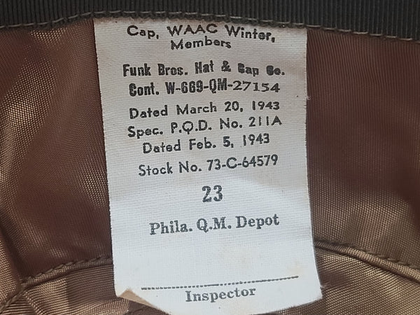 WAC Enlisted OD Hobby Hat (Size 23)