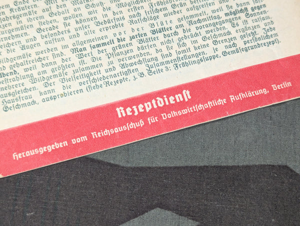 German Wild Fruits and Vegetables Recipe Book