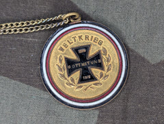 Weltkrieg Gott Mit Uns Enamel Necklace
