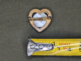 Small US Eagle Heart Sweetheart Pin