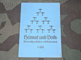 Heimat und Volk Math Workbook Student Book 1937