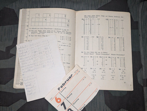 Heimat und Volk Math Workbook Student Book 1937