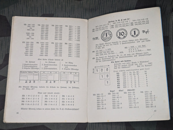Heimat und Volk Math Workbook Student Book 1937