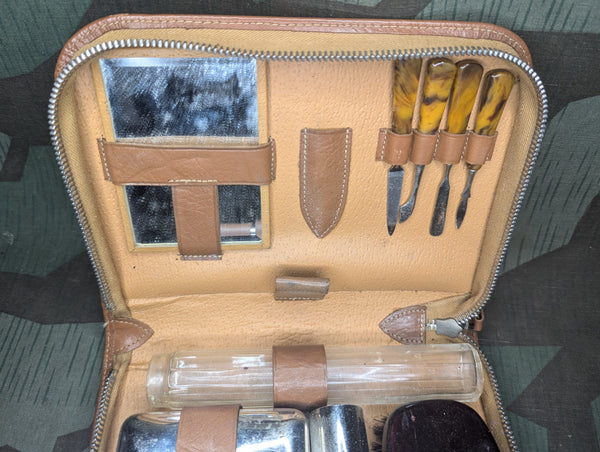 German Leather Toiletry Kit