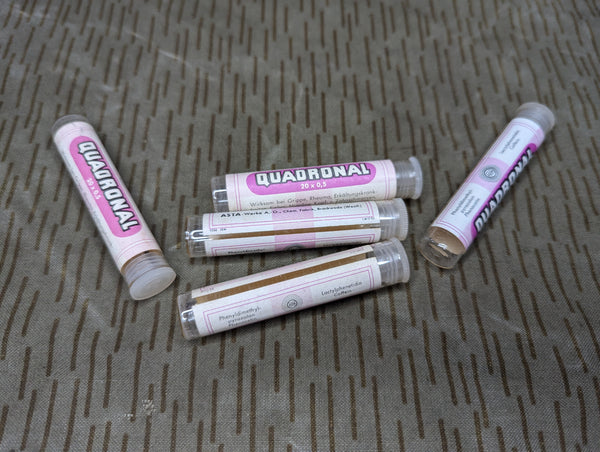Lot of 5 Quadronal Medicine Tubes