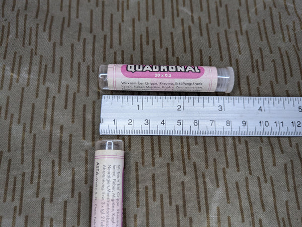 Lot of 5 Quadronal Medicine Tubes