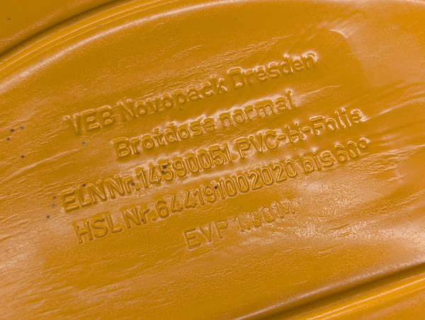 East German Orange Bread Container