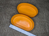 East German Orange Bread Container