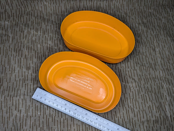 East German Orange Bread Container
