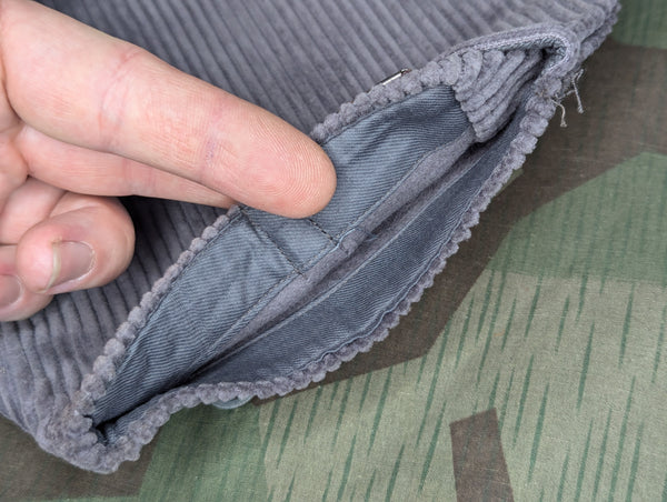 Gray Corduroy German Plus Four Trousers (Small)