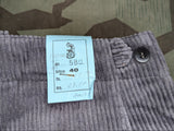 Gray Corduroy German Plus Four Trousers (Small)