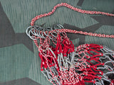 Red and Gray Net Backpack
