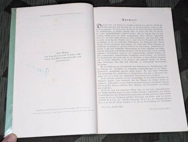 1943 German Book on Aerial Photography for Cartography