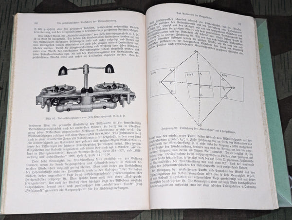1943 German Book on Aerial Photography for Cartography
