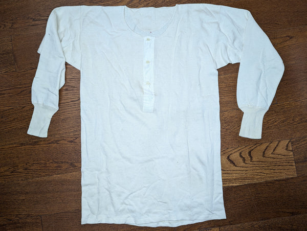 German White Knit Long Sleeve Undershirt Size 6