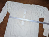 German White Knit Long Sleeve Undershirt Size 6