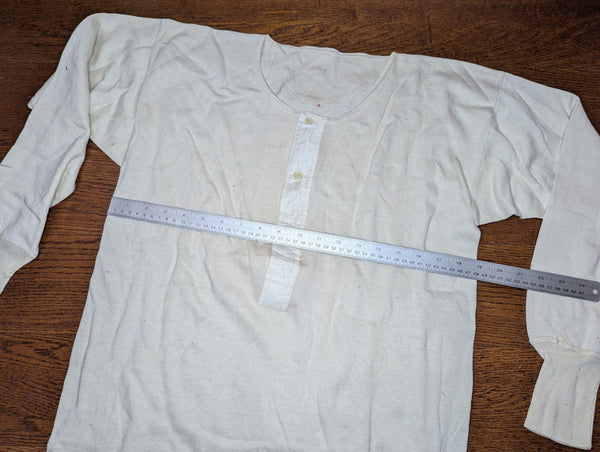 German White Knit Long Sleeve Undershirt Size 6