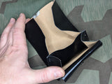NOS German Black Wallet with Coin Purse