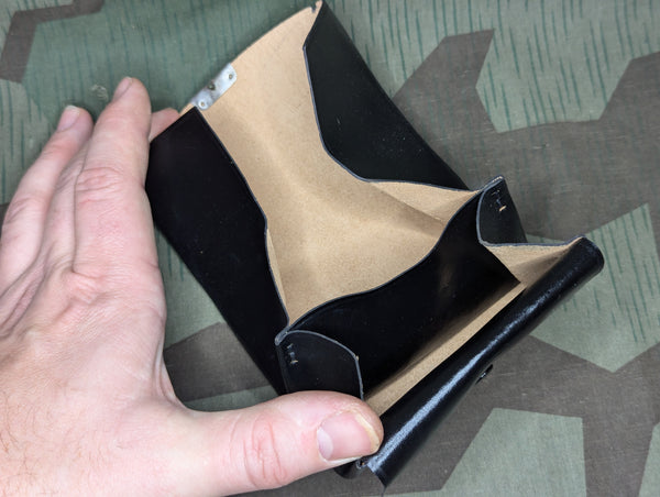 NOS German Black Wallet with Coin Purse