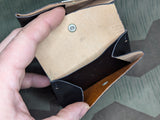 NOS German Black Wallet with Coin Purse