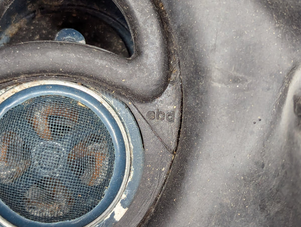 Black Rubber Gas Mask ebd Size 2 GM38 Magnetic