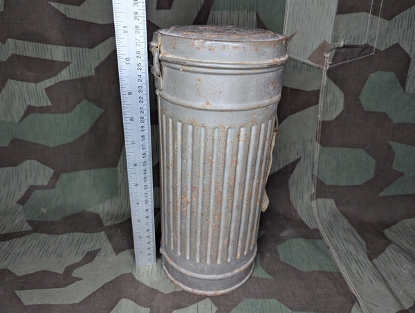 1939 German Tall Gas Mask Can