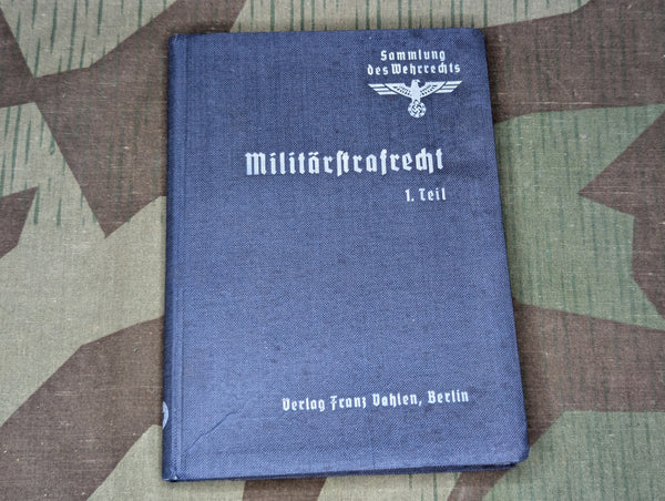 German Military Criminal Law Book 1937 Teil 1