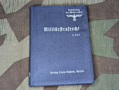 German Military Criminal Law Book 1937 Teil 1