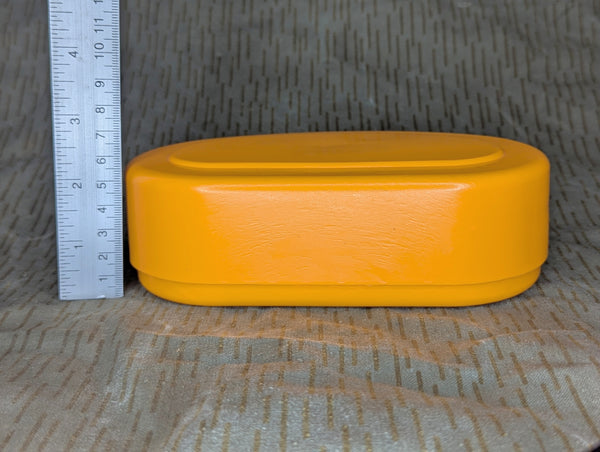East German Orange Bread Container