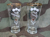 Bride and Groom German Wedding Glass Set