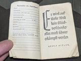 Wehrmacht 1945 Merkbuch Pocket Calendar Book AS-IS