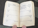 Wehrmacht 1945 Merkbuch Pocket Calendar Book AS-IS