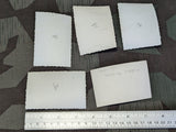 Lot of 5 Original Pictures of Wehrmacht Soldiers & Log House