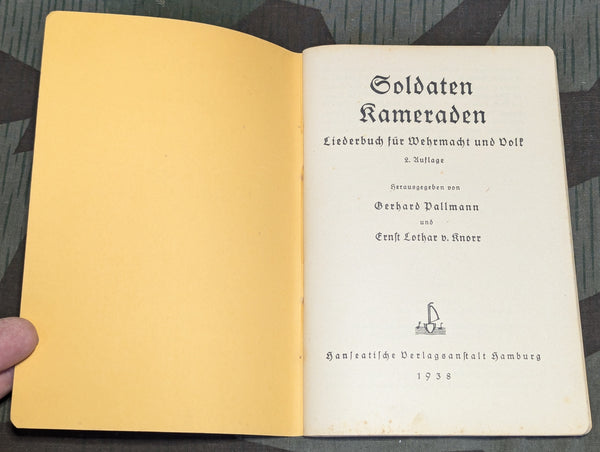 Song Book For Wehrmacht and Volk Soldaten Kameraden