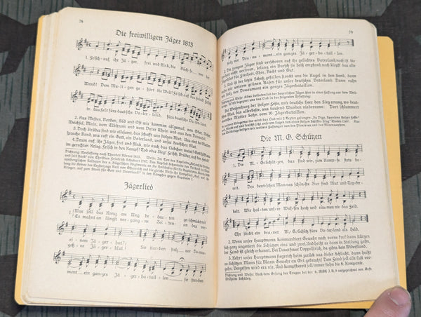 Song Book For Wehrmacht and Volk Soldaten Kameraden