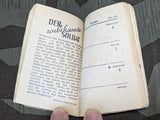 Wehrmacht 1945 Merkbuch Pocket Calendar Book AS-IS