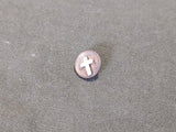 Tiny Cross Pin Screw Back (Chaplain?)