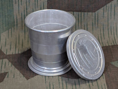 Collapsible Aluminum Cup With Sailboat Lid