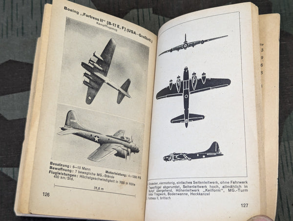 Kriegsflugzeuge Aircraft Identification Book 1943 AS-IS