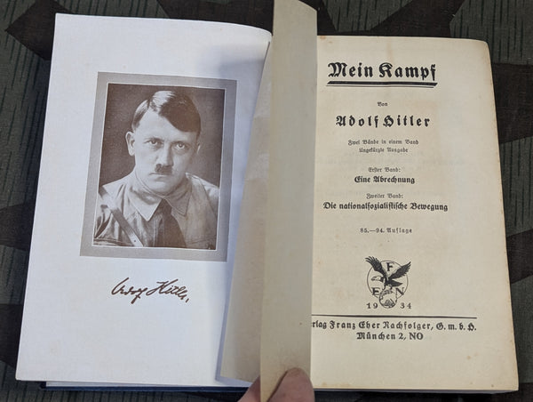 Water Damaged Mein Kampf 1934