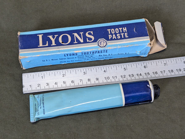 Lyons Toothpaste Full in Box