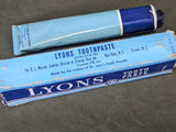 Lyons Toothpaste Full in Box