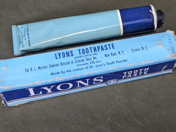 Lyons Toothpaste Full in Box