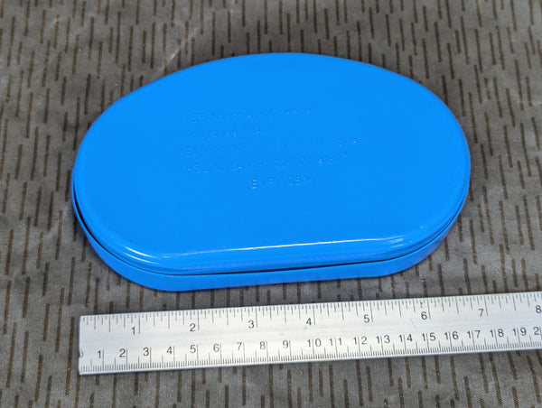 East German Blue Bread Container
