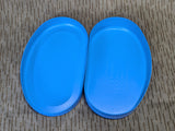 East German Blue Bread Container
