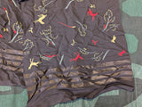 German Forest Animal / Hunting Novelty Print Scarf