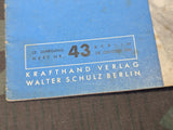 Kraftfahrzeug Handwerk Heft 43 28 Oktober 1939 Krafthand